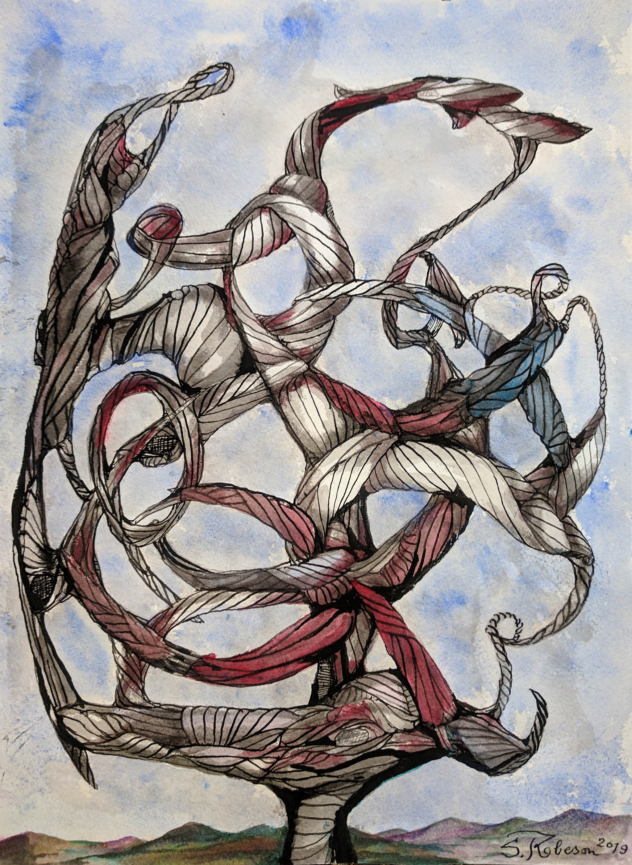 Stephen Robeson-Miller - Verisimilitude - 2019 watercolor and gouache on paper